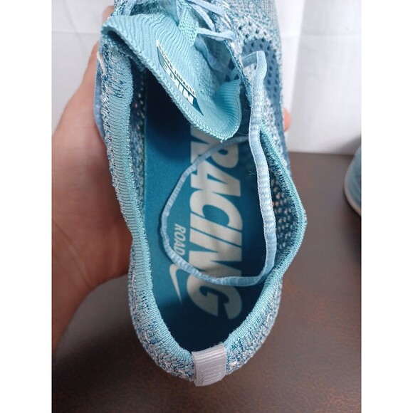 2017 Nike Flyknit Racer Blueberry Blue White 526628 102 Running Rare Mens 12 - Picture 12 of 13